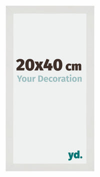 Mura MDF Fotokader 20x40cm Wit Mat Voorzijde Maat | Yourdecoration.be