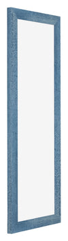 Mura MDF Fotokader 20x60 Helder Blauw Geveegd Voorzijde Schuin | Yourdecoration.be