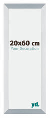 Mura MDF Fotokader 20x60cm Aluminium Geborsteld Voorzijde Maat | Yourdecoration.be