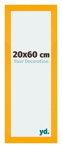 Mura MDF Fotokader 20x60cm Geel Voorzijde Maat | Yourdecoration.be