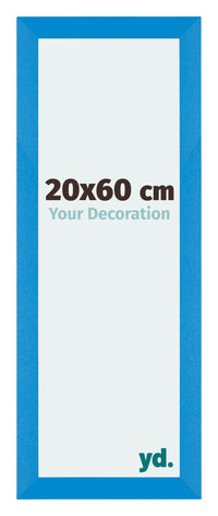 Mura MDF Fotokader 20x60cm Helder Blauw Voorzijde Maat | Yourdecoration.be