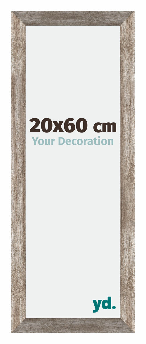 Mura MDF Fotokader 20x60cm Metaal Vintage Voorzijde Maat | Yourdecoration.be