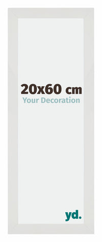 Mura MDF Fotokader 20x60cm Wit Mat Voorzijde Maat | Yourdecoration.be