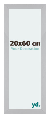 Mura MDF Fotokader 20x60cm Zilver Mat Voorzijde Maat | Yourdecoration.be