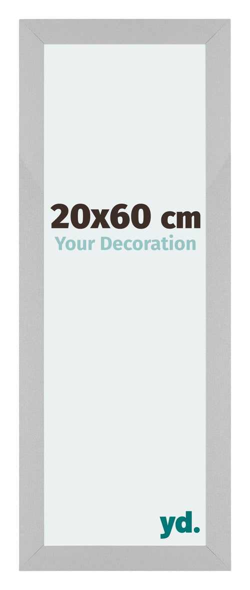 Mura MDF Fotokader 20x60cm Zilver Mat Voorzijde Maat | Yourdecoration.be