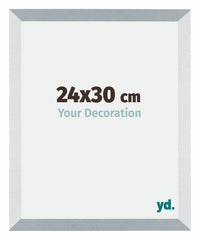 Mura MDF Fotokader 24x30cm Aluminium Geborsteld Voorzijde Maat | Yourdecoration.be
