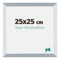 Mura MDF Fotokader 25x25cm Aluminium Geborsteld Voorzijde Maat | Yourdecoration.be