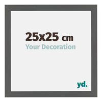 Mura MDF Fotokader 25x25cm Antraciet Voorzijde Maat | Yourdecoration.be