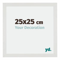 Mura MDF Fotokader 25x25cm Wit Mat Voorzijde Maat | Yourdecoration.be