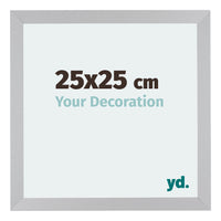 Mura MDF Fotokader 25x25cm Zilver Mat Voorzijde Maat | Yourdecoration.be