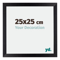 Mura MDF Fotokader 25x25cm Zwart Mat Voorzijde Maat | Yourdecoration.be