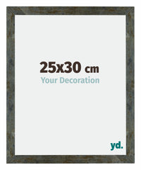 Mura MDF Fotokader 25x30cm Blauw Goud Gemeleerd Voorzijde Maat | Yourdecoration.be