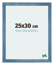 Mura MDF Fotokader 25x30cm Helder Blauw Geveegd Voorzijde Maat | Yourdecoration.be