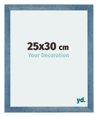 Mura MDF Fotokader 25x30cm Helder Blauw Geveegd Voorzijde Maat | Yourdecoration.be