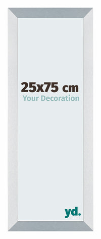 Mura MDF Fotokader 25x75cm Aluminium Geborsteld Voorzijde Maat | Yourdecoration.be