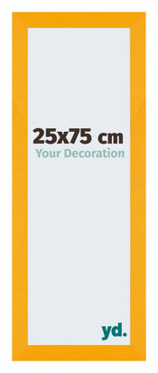 Mura MDF Fotokader 25x75cm Geel Voorzijde Maat | Yourdecoration.be