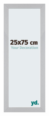 Mura MDF Fotokader 25x75cm Mat Zilver Voorzijde Maat | Yourdecoration.be