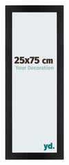 Mura MDF Fotokader 25x75cm Zwart Mat Voorzijde Maat | Yourdecoration.be