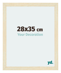 Mura MDF Fotokader 28x35cm Zand Geveegd Voorzijde Maat | Yourdecoration.be