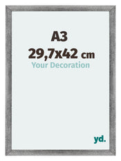 Mura MDF Fotokader 29 7x42cm A3 Grijs Geveegd Voorzijde Maat | Yourdecoration.be