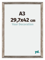 Mura MDF Fotokader 29 7x42cm A3 Metaal Vintage Voorzijde Maat | Yourdecoration.be