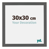 Mura MDF Fotokader 30x30cm Antraciet Voorzijde Maat | Yourdecoration.be
