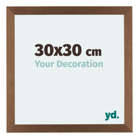 Mura MDF Fotokader 30x30cm Koper Decor Voorzijde Maat | Yourdecoration.be
