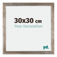 Mura MDF Fotokader 30x30cm Metaal Vintage Voorzijde Maat | Yourdecoration.be