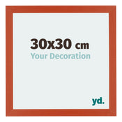 Mura MDF Fotokader 30x30cm Oranje Voorzijde Maat | Yourdecoration.be