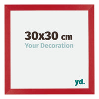 Mura MDF Fotokader 30x30cm Rood Voorzijde Maat | Yourdecoration.be