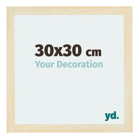 Mura MDF Fotokader 30x30cm Zand Geveegd Voorzijde Maat | Yourdecoration.be