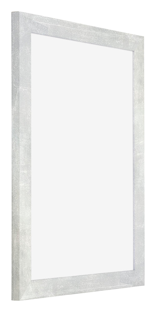 Mura MDF Fotokader 30x40cm Zilver Glanzend Vintage Voorzijde Schuin | Yourdecoration.be