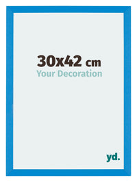 Mura MDF Fotokader 30x42cm Helder Blauw Voorzijde Maat | Yourdecoration.be
