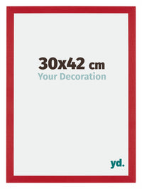 Mura MDF Fotokader 30x42cm Rood Voorzijde Maat | Yourdecoration.be