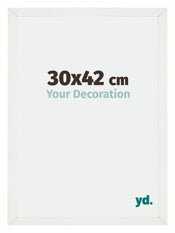 Mura MDF Fotokader 30x42cm Wit Geveegd Voorzijde Maat | Yourdecoration.be