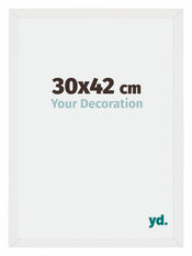 Mura MDF Fotokader 30x42cm Wit Hoogglans Voorzijde Maat | Yourdecoration.be