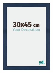 Mura MDF Fotokader 30x45cm Donkerblauw Geveegd Voorzijde Maat | Yourdecoration.be