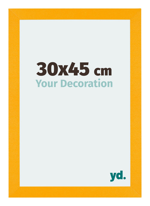 Mura MDF Fotokader 30x45cm Geel Voorzijde Maat | Yourdecoration.be