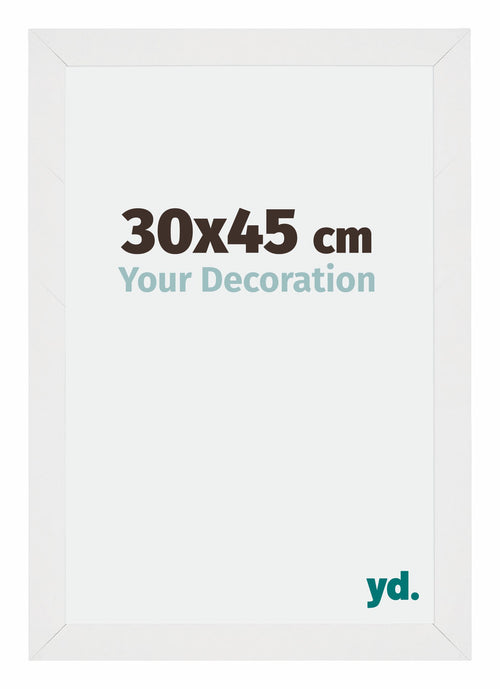 Mura MDF Fotokader 30x45cm Wit Hoogglans Voorzijde Maat | Yourdecoration.be