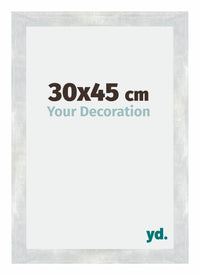 Mura MDF Fotokader 30x45cm Zilver Glanzend Vintage Voorzijde Maat | Yourdecoration.be