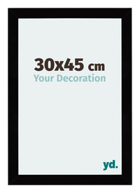 Mura MDF Fotokader 30x45cm Zwart Hoogglans Voorzijde Maat | Yourdecoration.be