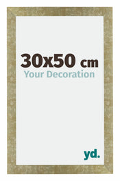 Mura MDF Fotokader 30x50cm Goud Antiek Voorzijde Maat | Yourdecoration.be