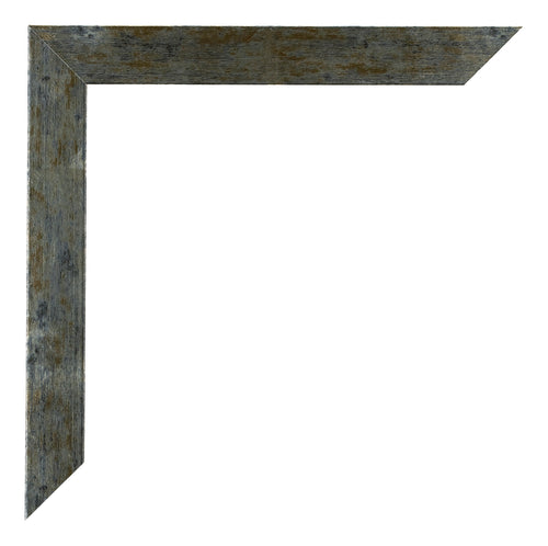 Mura MDF Fotokader 30x60cm Blauw Goud Gemeleerd Detail Hoek | Yourdecoration.be
