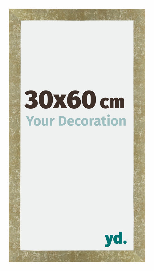 Mura MDF Fotokader 30x60cm Goud Antiek Voorzijde Maat | Yourdecoration.be