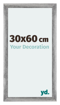 Mura MDF Fotokader 30x60cm Grijs Geveegd Voorzijde Maat | Yourdecoration.be