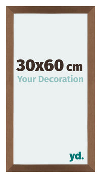 Mura MDF Fotokader 30x60cm Koper Decor Voorzijde Maat | Yourdecoration.be