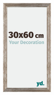 Mura MDF Fotokader 30x60cm Metaal Vintage Voorzijde Maat | Yourdecoration.be