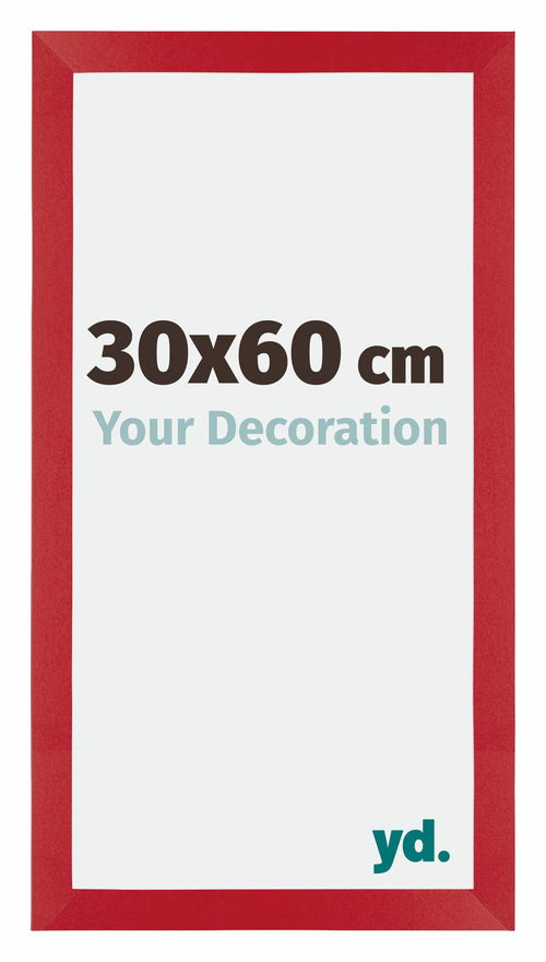 Mura MDF Fotokader 30x60cm Rood Voorzijde Maat | Yourdecoration.be