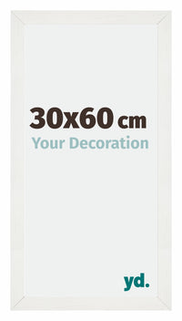 Mura MDF Fotokader 30x60cm Wit Geveegd Voorzijde Maat | Yourdecoration.be