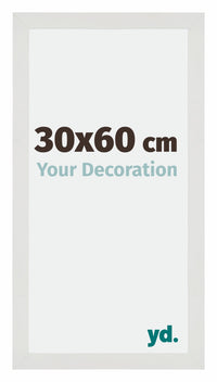Mura MDF Fotokader 30x60cm Wit Mat Voorzijde Maat | Yourdecoration.be